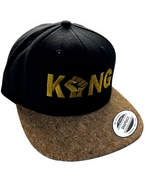 KING Snapback Cap with Cork flat Bill