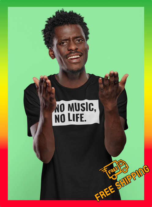 No Music No life T- Shirt - Image 4